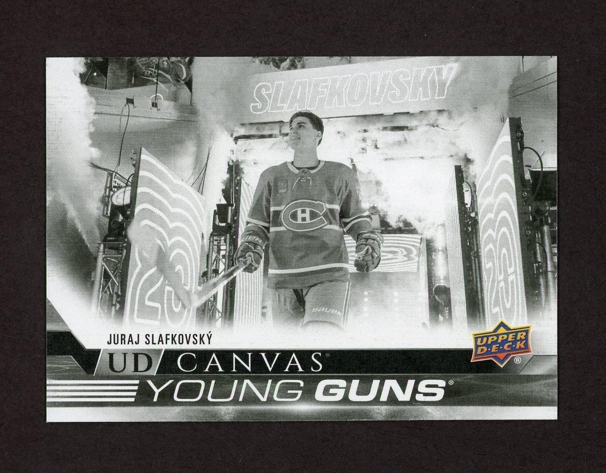2022-23 UD  Canvas Young Guns Black & White #C211  Juraj Slafkovsky  17858