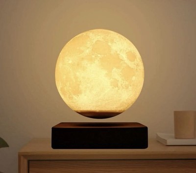 3D Printing Magnetic Levitating Floating Moon Lamp Night Light Room Table Decor