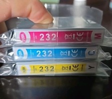 232 Color Cyan Magenta Yellow Ink Cartridges NEW Without Box