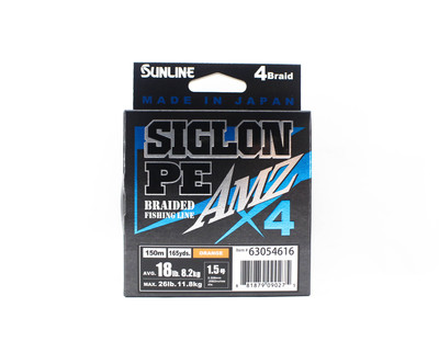 Sunline P.E Line X4 Siglon AMZ 150M P.E 1.5 18LB Orange (0275)