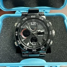 Luxury Mens Watch Quartz Diver Sport Digital Analog 5ATM Waterproof Wristwatch