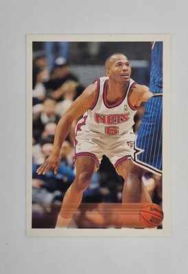 RARE BLANK BACK TEST PROOF NO NAME LOGO 1996-97 Topps KHALID REEVES NJ NETS NBA