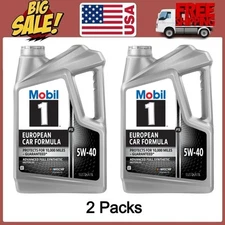 2 Packs Mobil 1 FS European Car Formula Full Synthetic Motor Oil 5W-40, 5 Quart