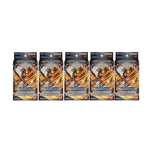 Bandai Digimon - Digi-Battle Starter Deck - Dragon of Courage Display Box New