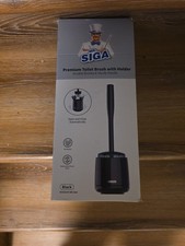 MR.SIGA Toilet Bowl Brush and Holder, Premium Quality, With Solid Handle