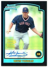 2003 Bowman Chrome Refractors #336 Kevin Youkilis AUTO Rookie RC