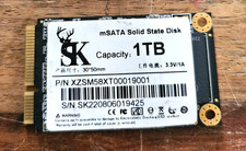 1TB mSata SSD Solid state drive. Tested fully working 97% good on crystal disk.