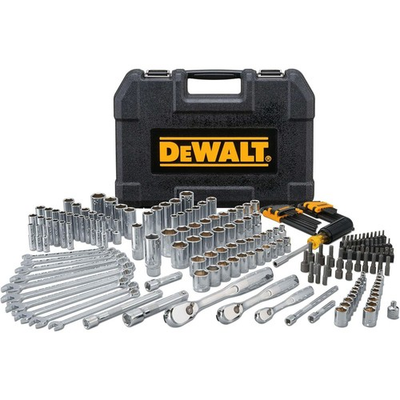 #ad DEWALT SAE Metric Mechanics Tool Set Multi tool w Blow Molded Case 205 Piece $168.00