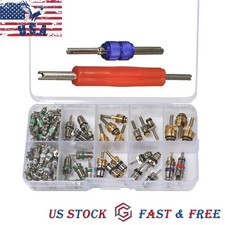 102pcs Car R12  R134a A/C Air Conditioner Schrader Valve Core Remover Tool Kit