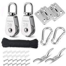 TooTaci M20 Umlenkrollen Edelstahl 304 Seilrolle Set