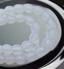 Czech Glass Faceted Beads Opal 4mm Qty:50