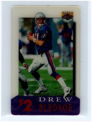 1996 Classic Drew Bledsoe Clear Assets #12 Vintage Sprint $2 Phone Card Patriots
