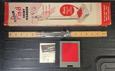 Vintage Orco De Luxe PIN-IT Skirt Marker Hem Ruler Pin Cushion Made in USA W Box