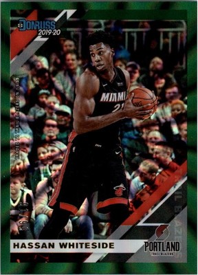 2019-20 Donruss Holo Green Laser #110 Hassan Whiteside /99 - BSK