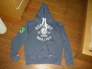 Hoodie Kapuzenpullover Superdry XL blau