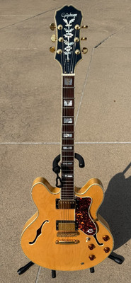 1993 Epiphone Sheraton II Semi Hollow Guitar w/ PAF pups + Grover Tuners - CLEAN