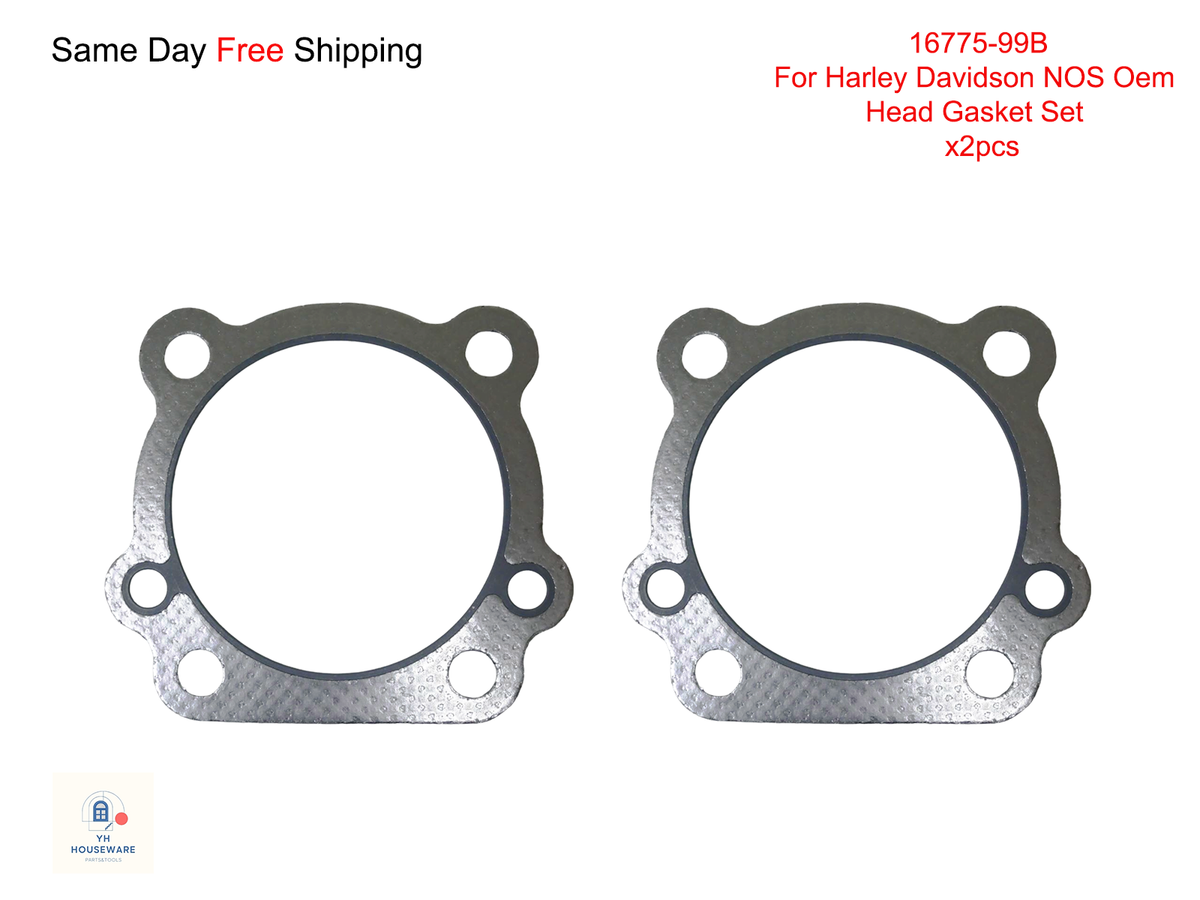 16775-99B For Harley Davidson NOS Oem Head Gasket Set 1set=2pcs | eBay