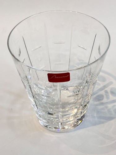 Baccarat Equinox Tumbler Crystal Glass Set of 2 Made in France Box for Each Mint - Picture 7 of 10