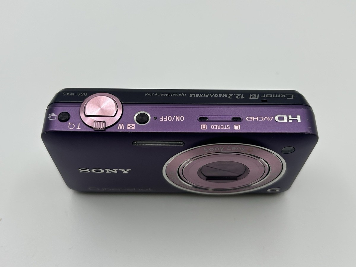 Junk Sony Cyber-shot DSC-WX5 Purple 12.2MP Digital Camera – SD
