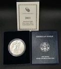 2011-W 1oz .999 Silver Eagle BURNISHED w/ OGP Box & COA
