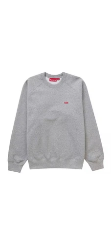 Sweat col rond Supreme petite boîte gris bruyère taille XLarge