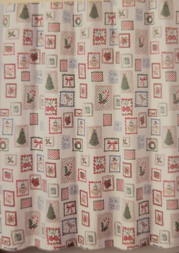 Занавеска для рождественского душа Cynthia Rowley кружевная бахрома белая - Изображение 2 из 4