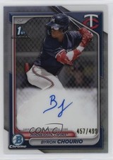 2024 Bowman Chrome Prospect Refractor 457/499 Byron Chourio #CPA-BCH Auto ib6