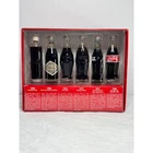 Coca-Cola Commemorative 6 Bottle Evolution Set 1899-1986 Vintage Replica Glass
