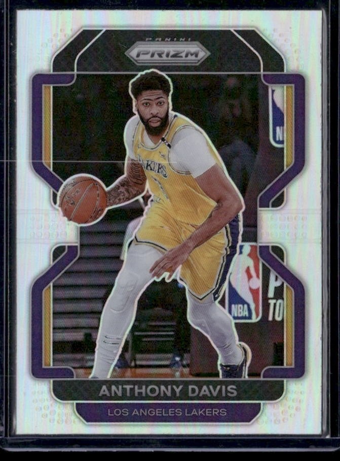 2021-22 Panini Prizm Anthony Davis #53 Silver Prizm Los Angelos Lakers