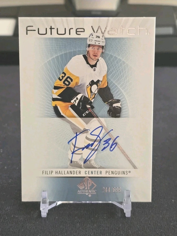 2022-23 Upper Deck SP Authentic Future Watch Auto Filip Hallander #RFWA-FH /699  - Image 3 of 4