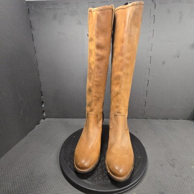 Frye Boots Womens Size 7.5 Brown Leather Knee High Riding  display picture 3