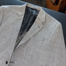Jos A Bank Modern Men's 41R Gray Herringbone Two Button Blazer