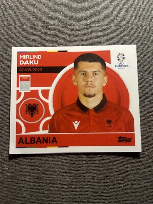 EM sticker topps 2024 Albania ALB 20 Mirlind Daku
