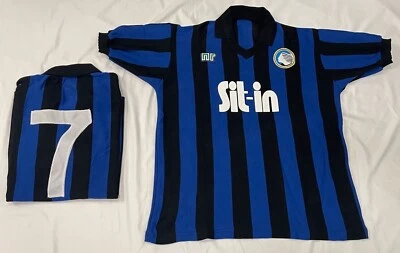 Maglia Atalanta N°7 Stromberg Acrilico Calcio Vintage 1985/86 Lanetta