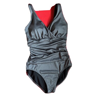 New Boden One-Piece Swimsuit Women's 6R Ruched Sides High