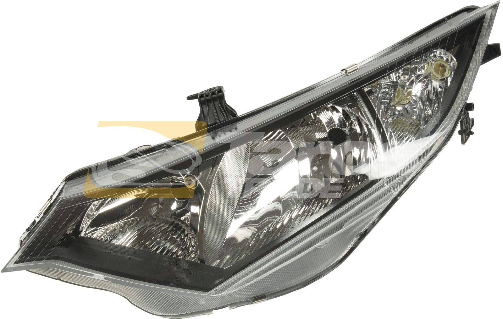 Phare avant gauche pour Honda Civic Hatchback 2012-2016 optique de rechange noir halogène