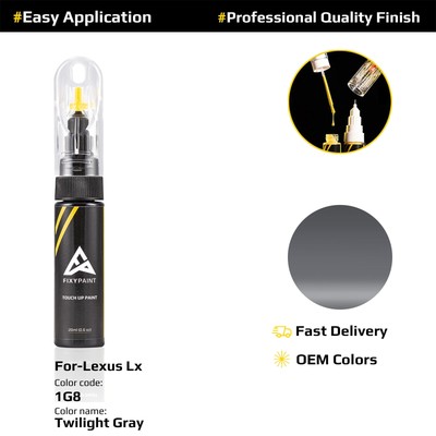 Touch Up Paint For Lexus Lx Code: 1G8 Twilight Gray OEM Color-Match Scratch Fix