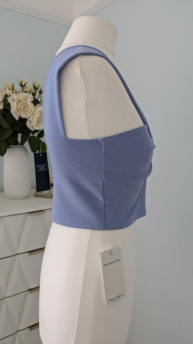 Abercrombie & Fitch Ladies Blue Summer Top, BNWT, RRP £42, Size M, Super Stylish - Picture 5 of 8