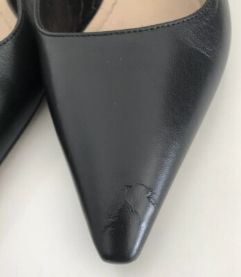 Dior Black J'adior Lambskin Leather Ribbon Slingback Pumps 37 65mm