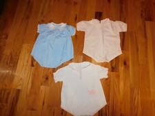 Toddler Girl Romper Set Vintage Cotton Dachshund Applique TLC