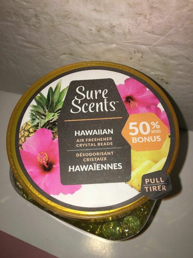 Sure Scents Hawaiian Crystal Gel Beads Air Freshener Fragrance Home