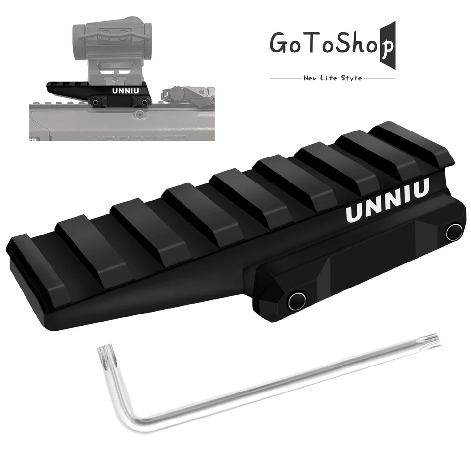 Phoking Optic Riser Mount 0.67” Picatinny Rail Riser for Red Dot &Tactical Scope - Image 2 of 4