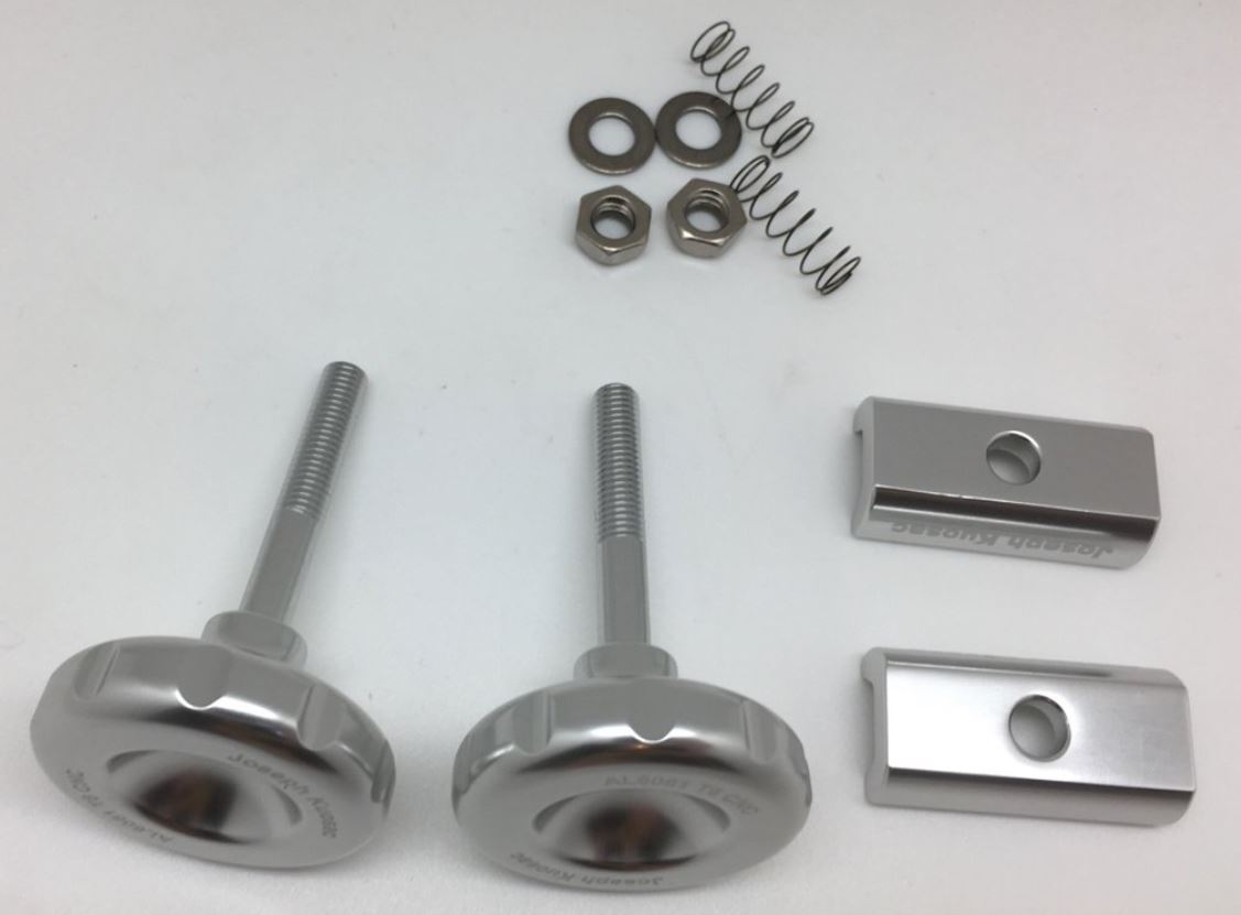 Joseph Kuosac Knob type hinge clamp set for Brompton, Silver Joseph Kuosac Knob type hinge clamp set for Brompton, Silver