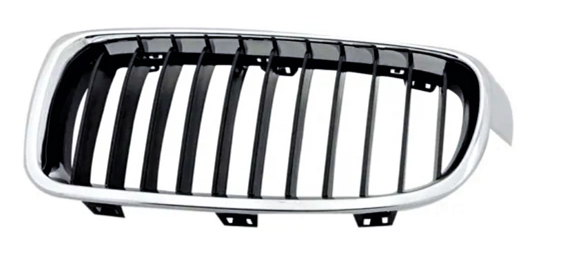 Grille de calandre gauche pour BMW Série 3 F30 F31 avant chrome et noir