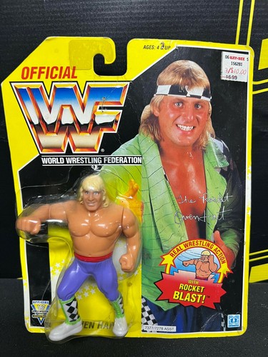 Hasbro WWF WWE OWEN THE ROCKET HART Series 7 Figur...
