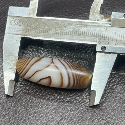 Tibetan Nepalese Himalayan Ancient agate Old Dzi Talisman Eye Beads Amulet - Picture 12 of 13