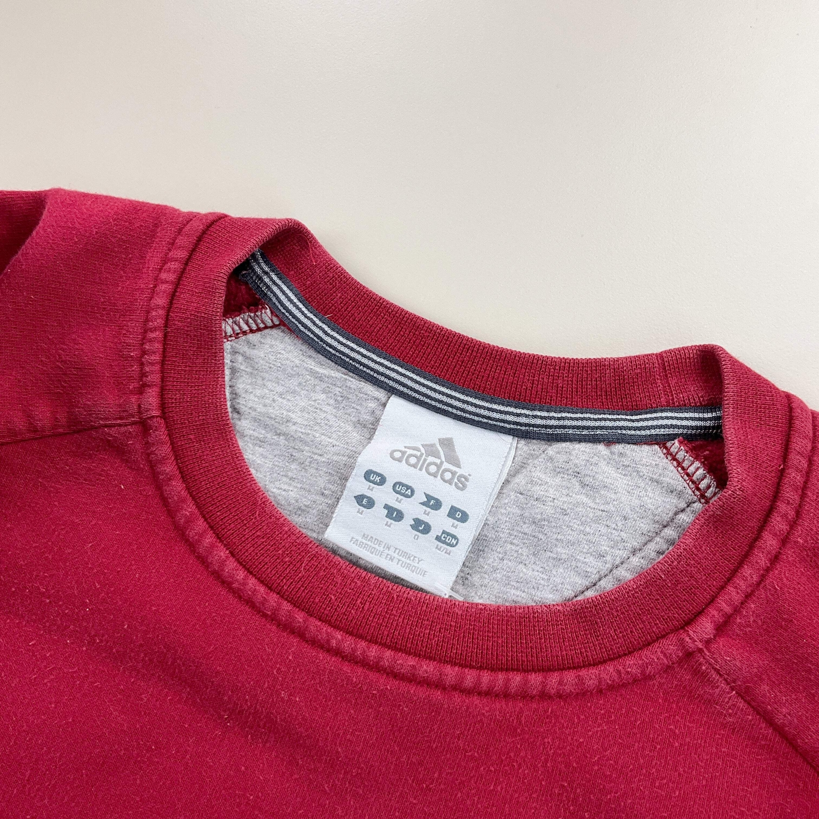 Adidas Basic 2000s Pullover Red Sweatshirt - Medi… - image 6