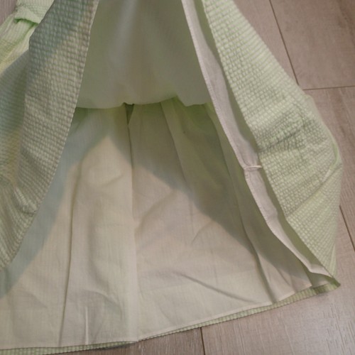 Ralph Lauren Girls Seersucker green White Fit & Flare Cotton Dress sz 4 floral - Picture 10 of 10