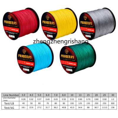 X16 Braided Fishing Lines 16 Strands Multifilament PE Lines 40lb