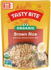 Tasty Bite Organic Brown Rice - Vegan - Heat & Eat - Microwavable (Pack of 3)
